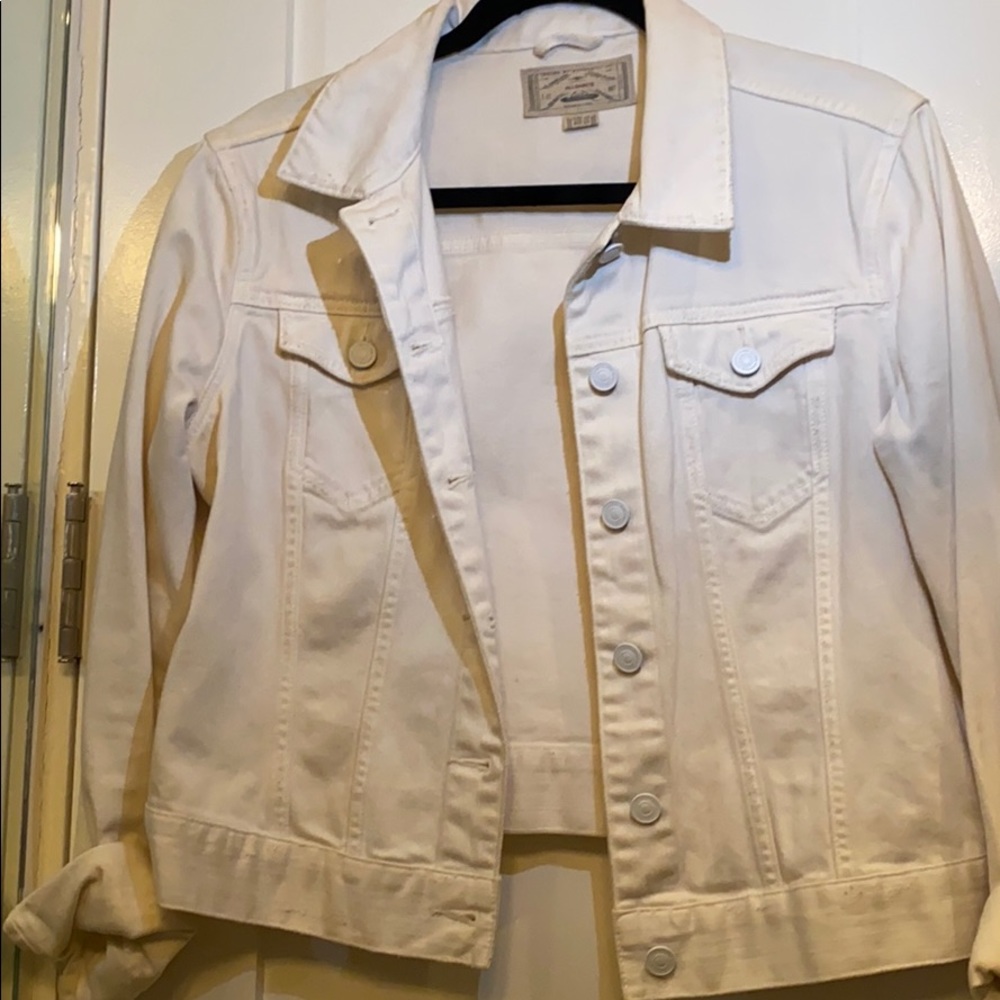 ALLSAINTS white denim jacket
